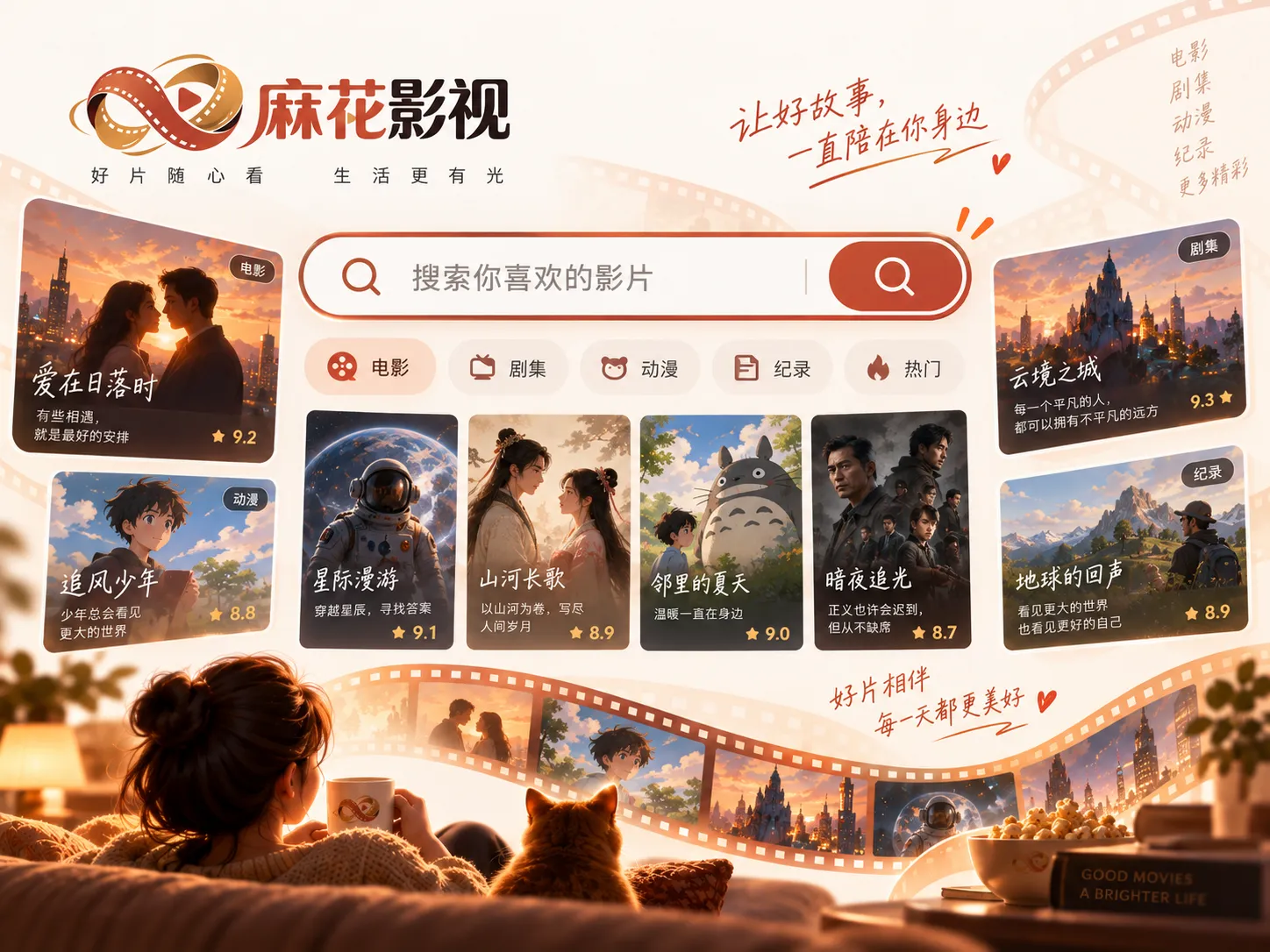 麻花影视电脑端搜索与浏览